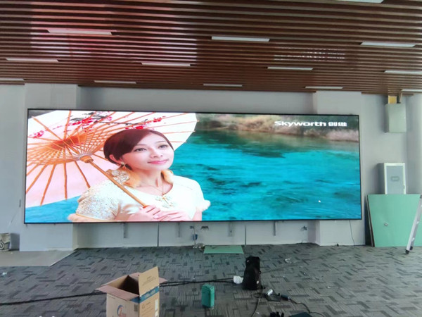 蜀山P1.53led小间距屏安装案例